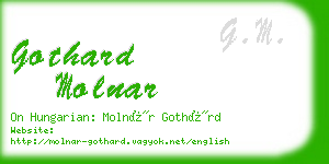 gothard molnar business card